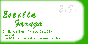 estilla farago business card