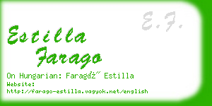 estilla farago business card